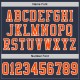 Custom Navy Orange-White Mesh Authentic Football Jersey